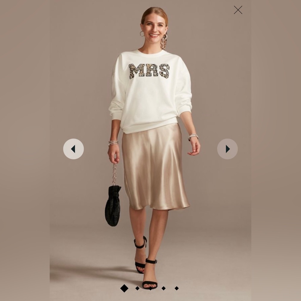 David’s Bridal Leopard MRS Sweatshirt